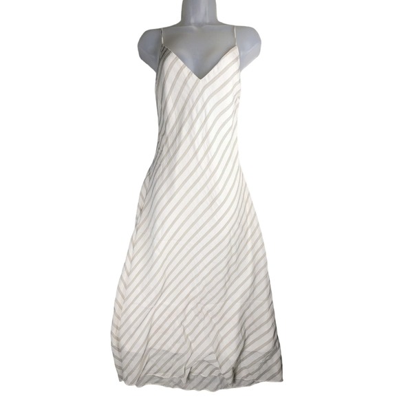FRAME Striped Slip  Dress - Picture 1 of 13